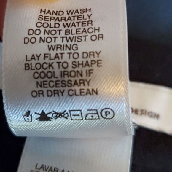 LAUNDRY BY DESIGN BLACK KNIT SHIFT DRESS SHORT SLEEVE SIZE 10 - Picture 7 of 7